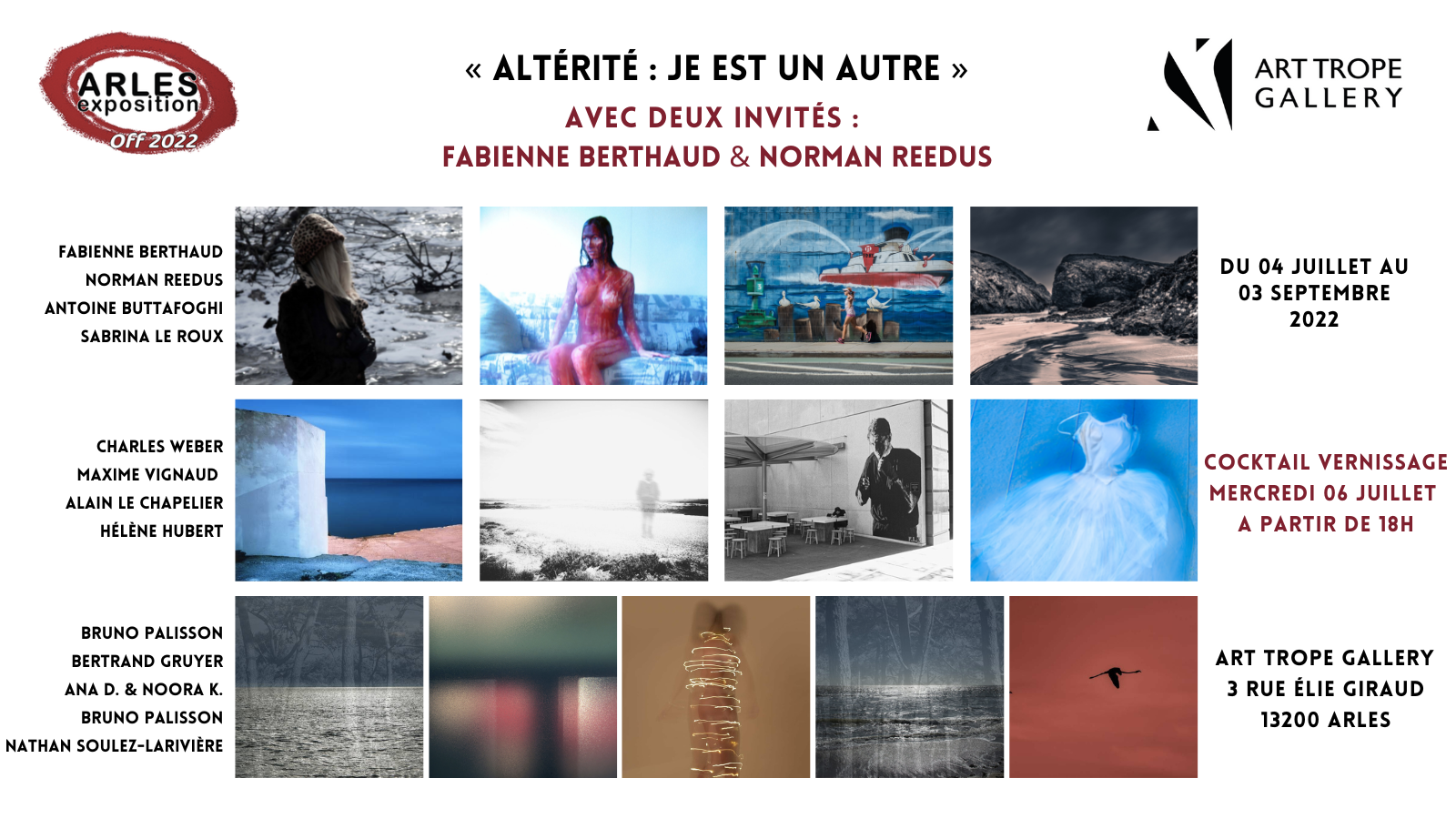 Exposition Collective - Altérité : Je est un autre - Arles - France
